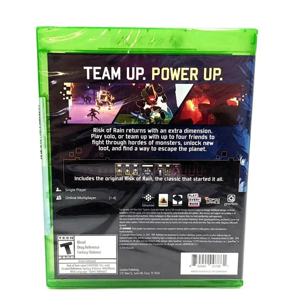 Risk of Rain 2 Xbox One Brand New Sealed Gearbox 2019 Includes Original Game
